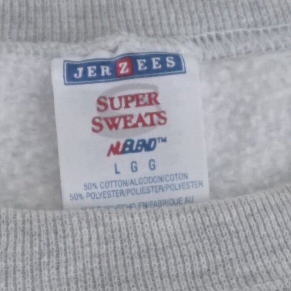 VTG '90S Jerzees Gray American Legion Auxiliary Eagle Southgate Foe 2148 Sweater - Picture 8 of 9